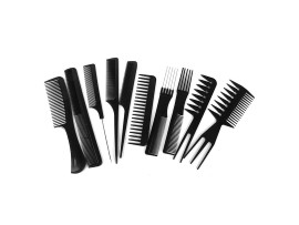 FOK set of 10 Pcs Multipurpose Salon Hair Styling (41*25) cm Hairdressing hairdresser Barber Combs Professional Comb Kit